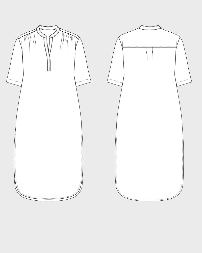 mumina shirt dress B+W