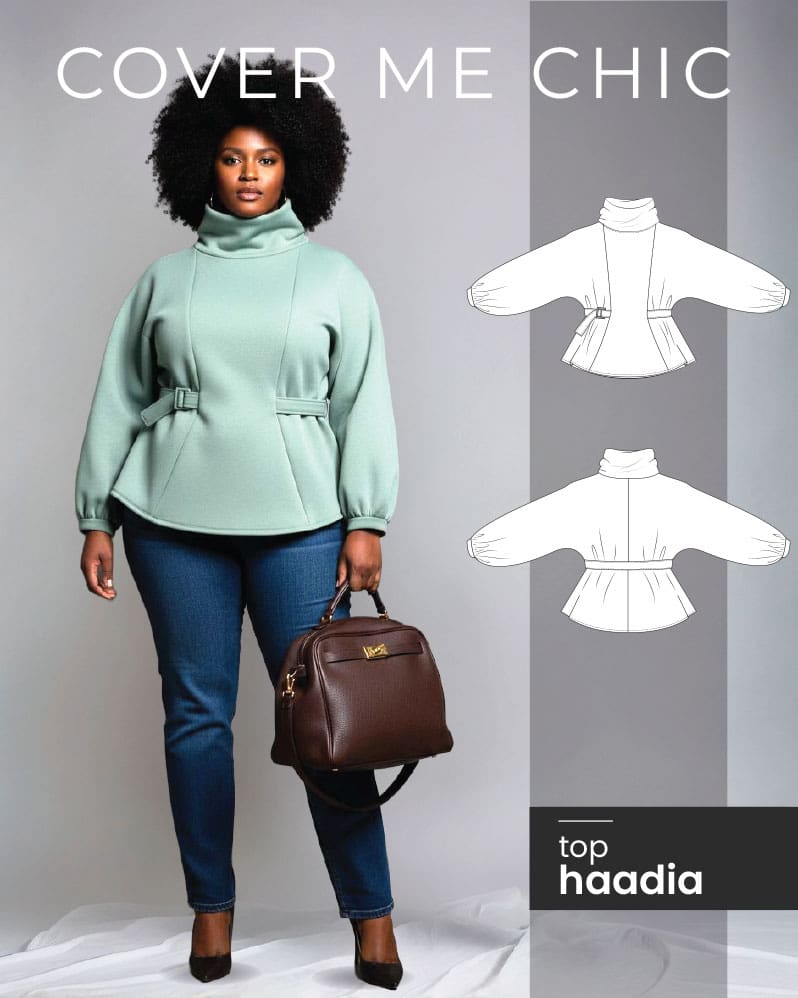 Haadia Peplum Top sewing tutorial for curvy women